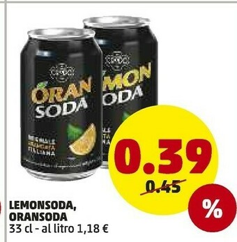 PENNY Lemonsoda/ Oransoda offerta