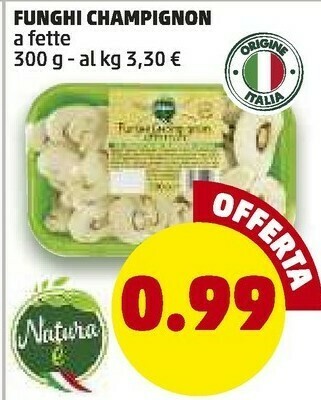 PENNY Funghi Champignon offerta