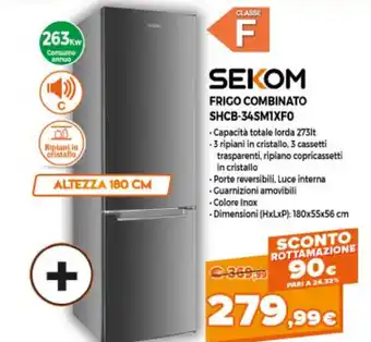Parente Expert Sekom Frigo Combinato SHCB-34SM1XF0 offerta