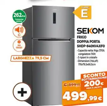 Sekom Frigo Doppia Porta SHDP-640NV4XFO