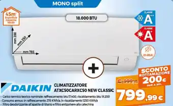 Daikin Climatizzatore ATXC50CARXC50 New Classic