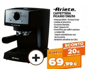 Ariete Caffettiera Picasso 1366/50