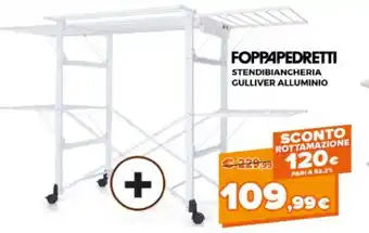 Foppapedretti Stendibiancheria Gulliver Alluminio