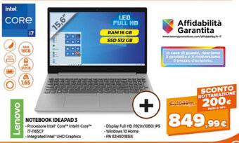 Lenovo Notebook Ideapad 3