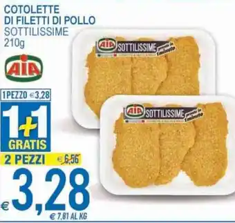 MD Discount Aia Cotolette di Filetti di Pollo 210g offerta