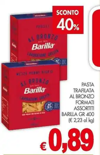 PrestoFresco PASTA TRAFILATA AL BRONZO FORMATI ASSORTITI BARILLA GR 400 offerta