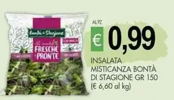 PrestoFresco INSALATA MISTICANZA BONTA DI STAGIONE GR 150 offerta