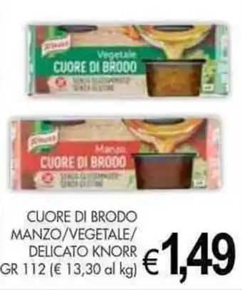 CUORE DI BRODO MANZO/VEGETALE/ DELICATO KNORR GR 112