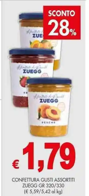 PrestoFresco CONFETTURA GUSTI ASSORTITI ZUEGG GR 320/330 offerta