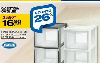 Bricofer Tontarelli Cassettiere offerta