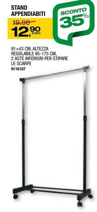 Bricofer Appendiabiti offerta