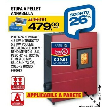 Bricofer Stufe a pellet offerta