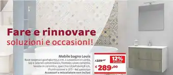 Bricocenter Mobile Bagno Louis offerta
