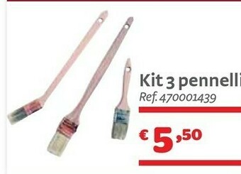 Bricocenter Kit 3 Pennelli offerta