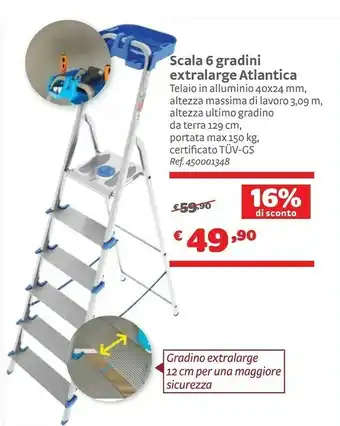 Bricocenter Atlantica Scala 6 Gradini Sxtralarge offerta