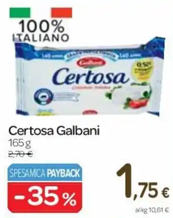 Carrefour Certosa Galbani 165 g offerta