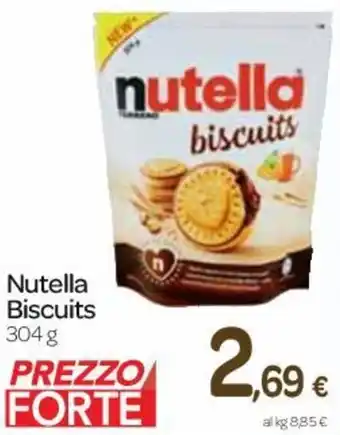 Carrefour Nutella Biscuits 304 g offerta