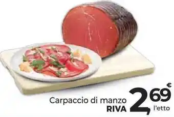 Carpaccio di manzo RIVA