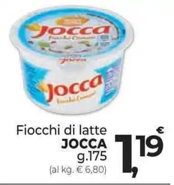 Supermercati Dok Fiocchi di latte JOCCA g.175 offerta