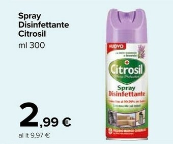 Carrefour Market Citrosil Spray Disinfettante offerta