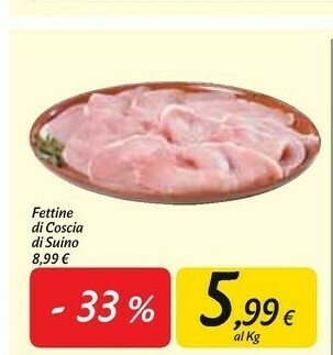 Carrefour Fettine Di Coscia Di Suino offerta