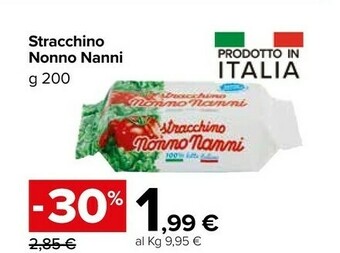 Carrefour Nonno Nanni Stracchino offerta