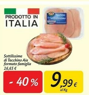 Carrefour Aia Sottilissime Di Tacchino offerta