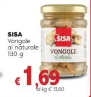 SISA Vongole al naturale 130 g