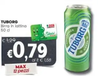Quick Sisa TUBORG Birra in lattina 50 cl offerta