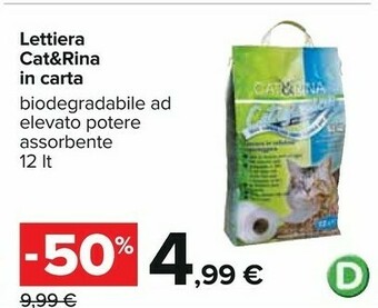 Carrefour Lettiera per gatti offerta