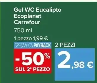 Carrefour Carrefour Gel Wc Eucalipto Ecoplanet offerta