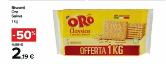 Carrefour Saiwa Oro offerta