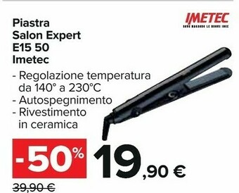 Carrefour Imetec Piastra per capelli offerta