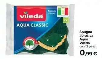 Carrefour Vileda Spugna Abrasiva Aqua offerta