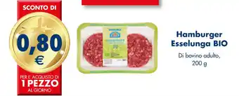 Esselunga Hamburger Esselunga BIO Di bovino adulto, 200 g offerta