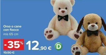Carrefour Orso O Cane Con Fiocco offerta