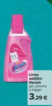 Carrefour Vanish Linea Additivi Gel offerta
