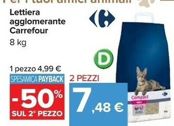 Carrefour Carrefour Lettiera Agglomerante offerta