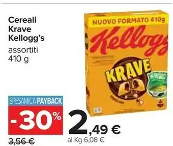 Carrefour Kellogg's - Krave Dark Choco 410 g(ml) offerta