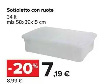 Carrefour Sottoletto Con Ruote offerta