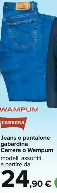 Carrefour Carrera Jeans O Pantalone Gabardina offerta
