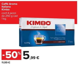 Carrefour Kimbo Caffè Aroma Italiano 250 G(ml) offerta