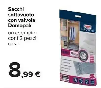 Carrefour Domopak Sacchi Sottovuoto Con Valvola offerta