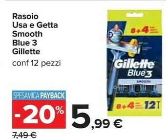 Carrefour Gillette Rasoio offerta