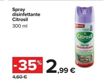 Carrefour Citrosil Spray Disinfettante offerta
