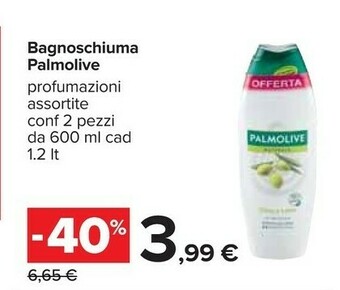 Carrefour Palmolive Bagnoschiuma offerta