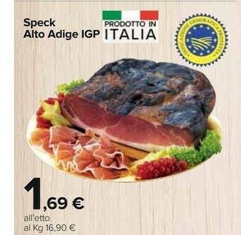 Carrefour Speck Alto Adige Igp offerta
