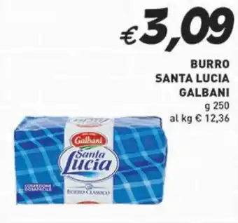 Coal BURRO SANTA LUCIA GALBANI g 250 offerta