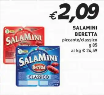 Coal SALAMINI BERETTA piccante/classico g 85 offerta