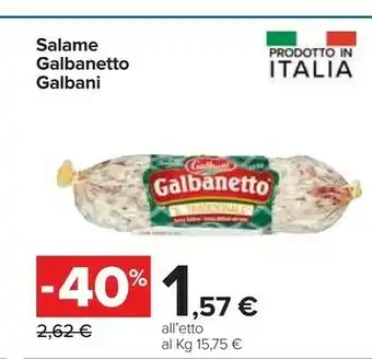 Carrefour Galbani Galbanetto offerta